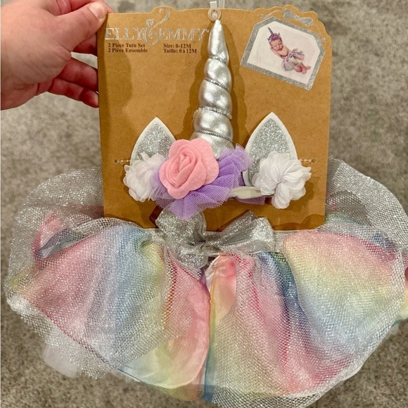 ✨Elly & Emmy Unicorn Tutu Newborn Set - Picture 1 of 2